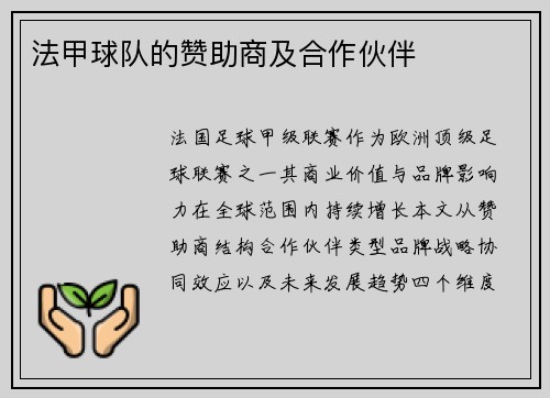 法甲球队的赞助商及合作伙伴